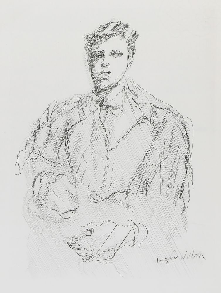 Incisione Villon - Portrait de Rimbaud