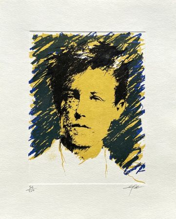 Litografia Pignon-Ernest - Portrait de Rimbaud