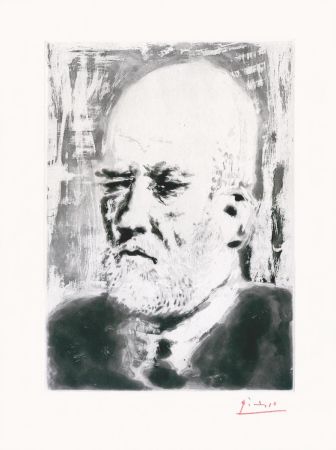 Acquaforte Picasso - Portrait de Vollard