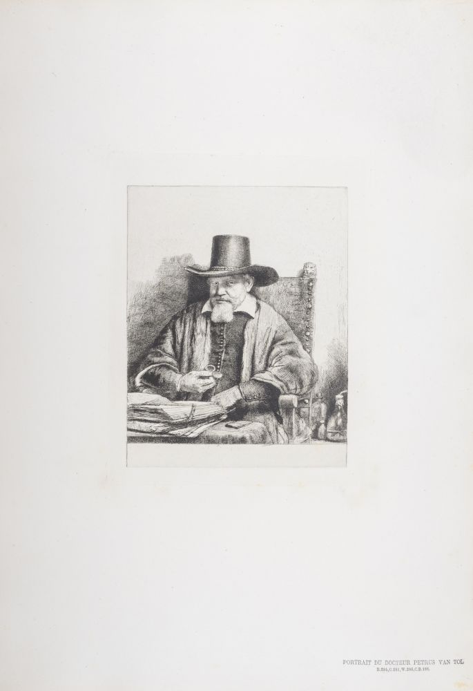 Rotocalcografia Rembrandt - Portrait du Docteur Petrus Van Tol