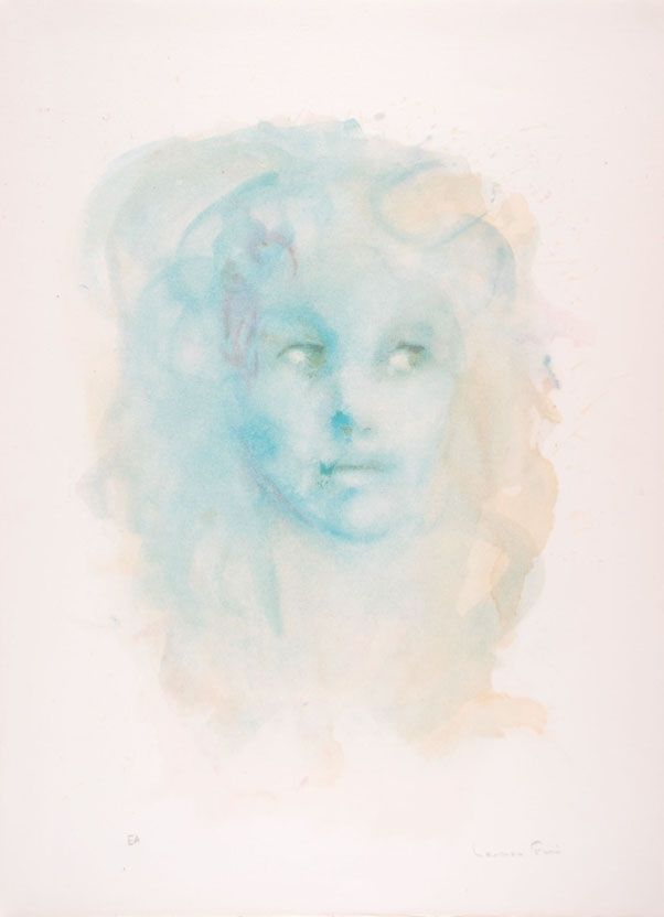 Litografia Fini - Portrait imaginaire bleu