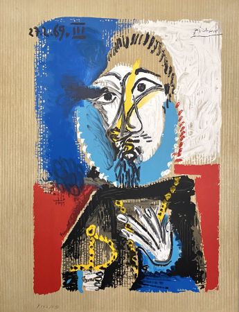 Litografia Picasso - Portrait Imaginaires 27.3.69 III