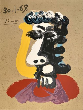Litografia Picasso - Portrait Imaginaires 30.1.69