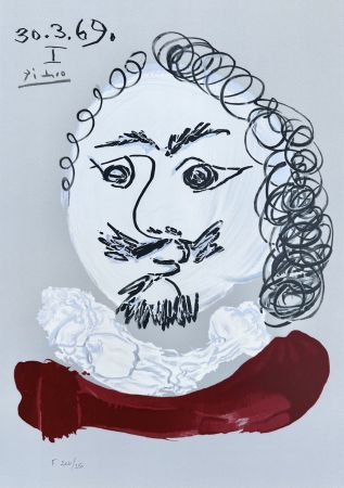 Litografia Picasso - Portrait Imaginaires 30.3.69 I