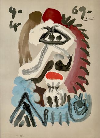 Litografia Picasso - Portrait Imaginaires 4.4.69