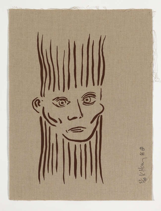Serigrafia Haring -  Portrait of Joseph Beuys 