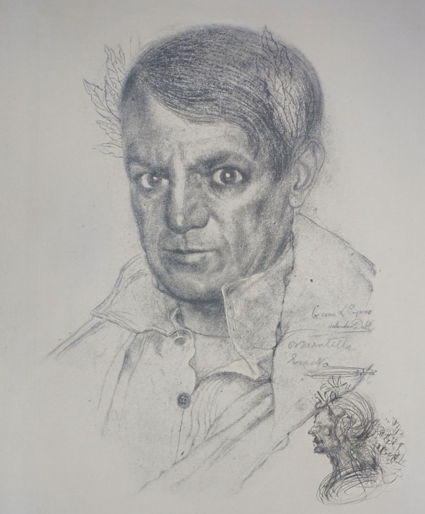 Incisione Dali - Portrait of Picasso