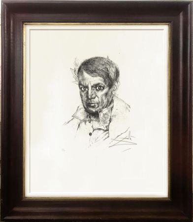 Rotocalcografia Dali - Portrait of Picasso