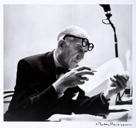 Fotografie Le Corbusier - Portrait par Robert Doisneau