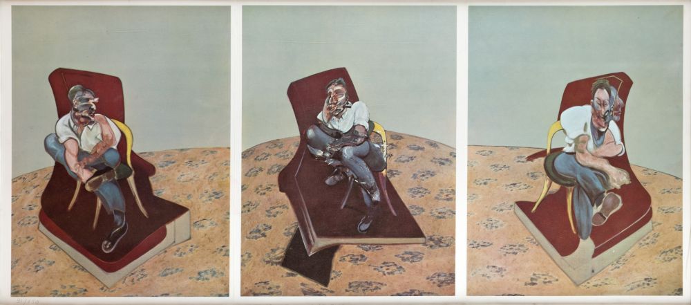Litografia Bacon - Portrait von Lucien Freud 