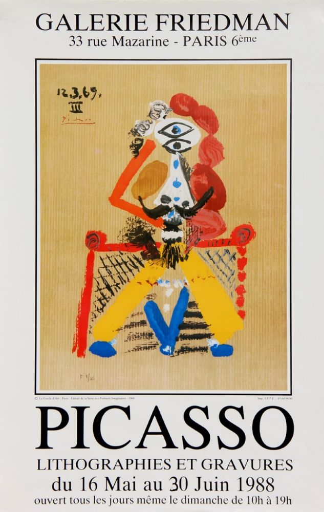 Manifesti Picasso - Portraits Imaginaires