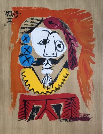Litografia Picasso - Portraits Imaginaires 19.3.69 II