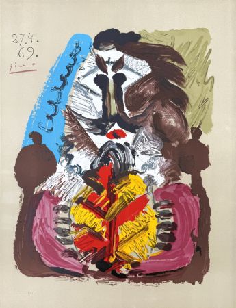 Litografia Picasso - Portraits Imaginaires 27.4.69