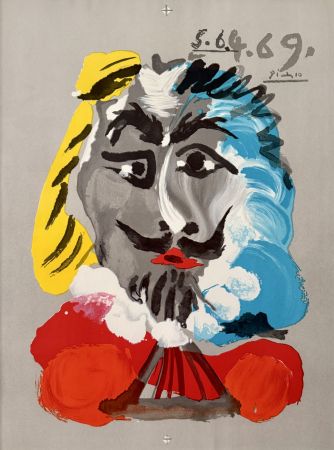 Litografia Picasso - Portraits Imaginaires, 5.6.4.69 Proof