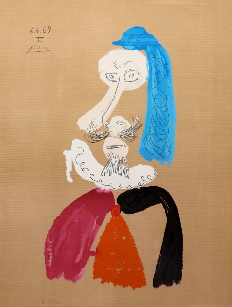 Litografia Picasso - Portraits Imaginaires 6.4.69 II