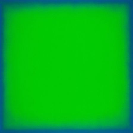 Serigrafia Yturralde - Postludio IV (Green and Blue)