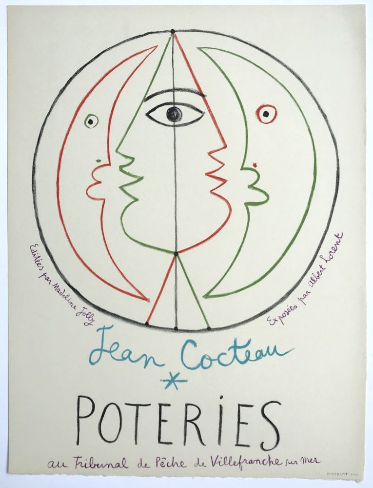 Litografia Cocteau - Poteries