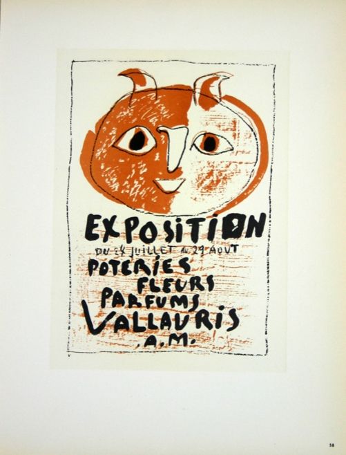 Litografia Picasso (After) - Poteries Fleurs  Parfums  Vallauris 1958
