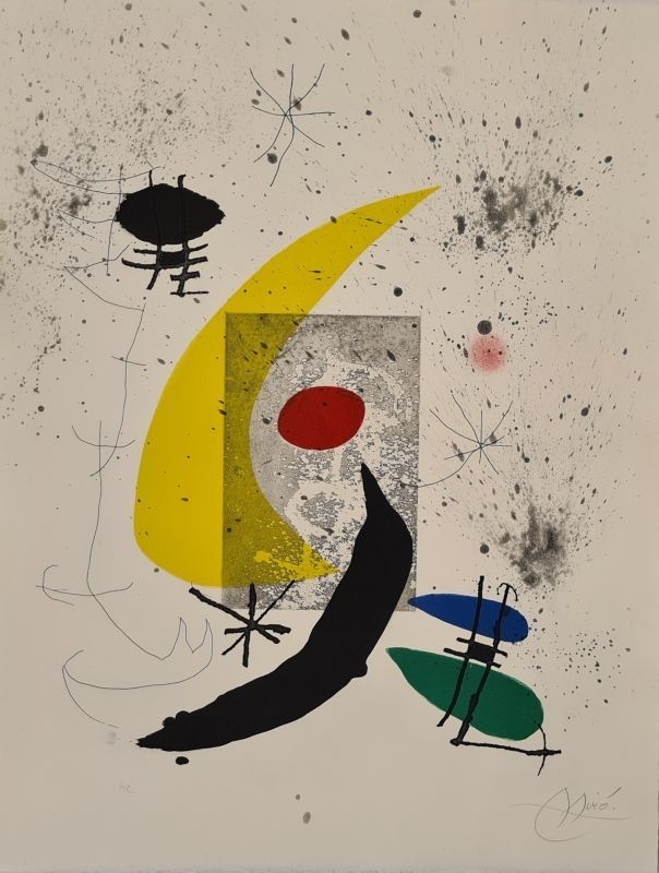 Acquaforte E Acquatinta Miró - Pour Paul Eluard 
