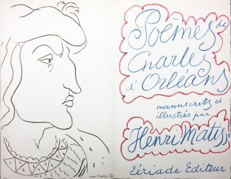 Libro Illustrato Matisse - POÈMES DE CHARLES D'ORLÉANS, manuscrits et illustrés par Henri Matisse (Tériade 1950)