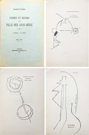Libro Illustrato Picabia - Poèmes et dessins de la fille née sans mère. 18 dessins - 51 poèmes (1918).‎ 