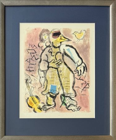 Incisione Su Legno Chagall - Poèmes, Planche XX