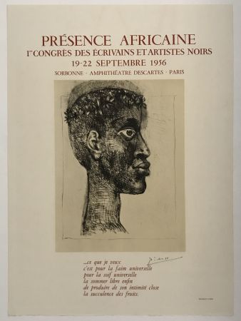 Litografia Picasso - Presence Africaine
