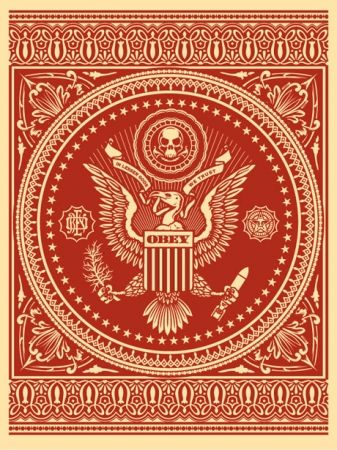 Serigrafia Fairey - Presidential Seal Red 