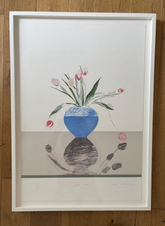 Litografia Hockney -  Pretty Tulips 