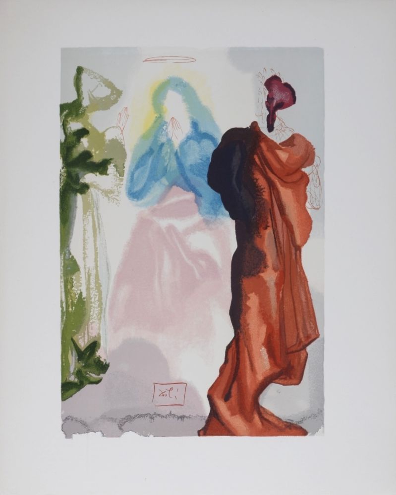 Litografia Dali - Prière de Saint Bernard