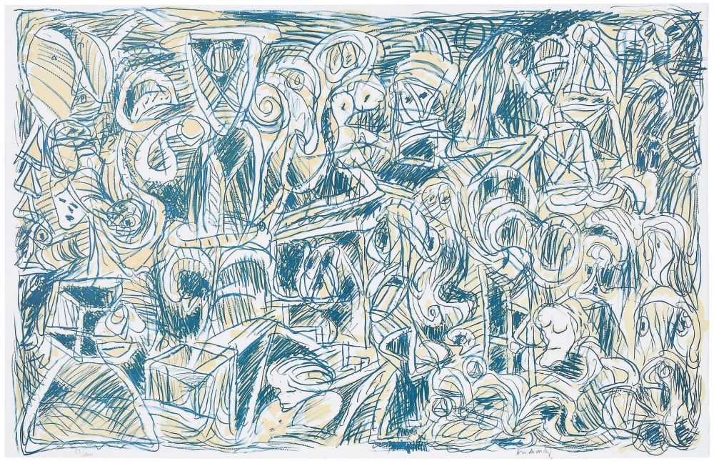 Litografia Alechinsky - Probleme demographique