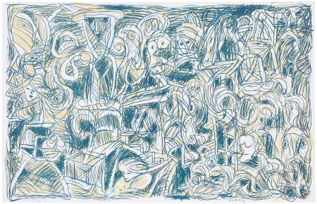 Litografia Alechinsky - Probleme demographique