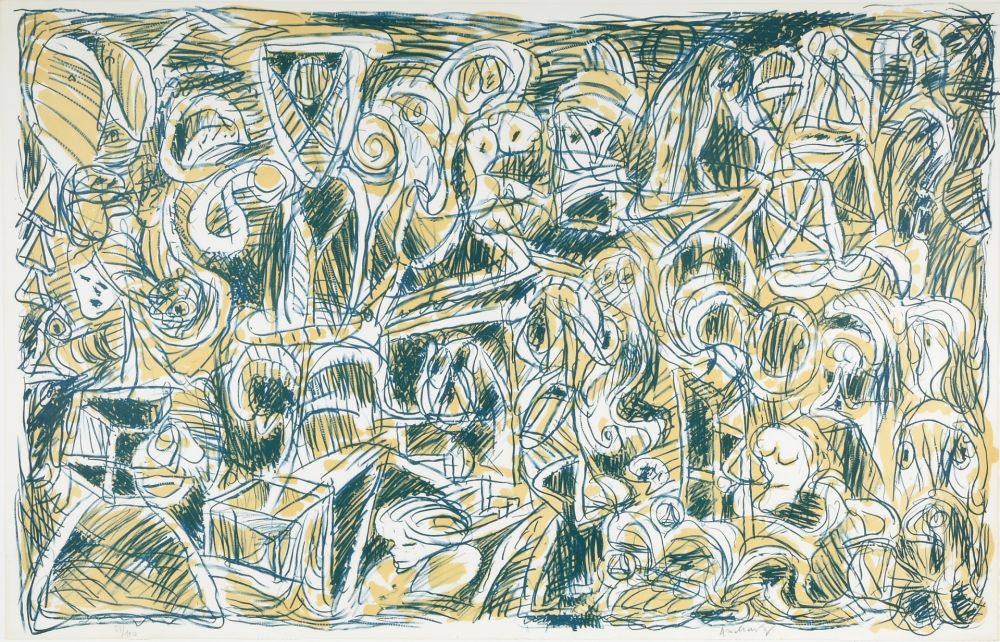 Litografia Alechinsky - Problème démographique
