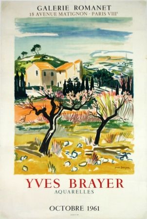 Litografia Brayer - Provence Galerie Romanet