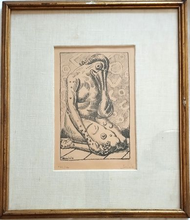 Litografia Savinio - Psiche, da 