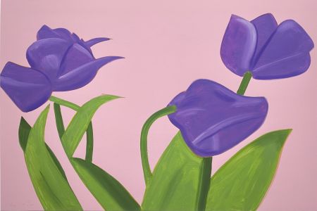 Serigrafia Katz - Purple Tulips 1