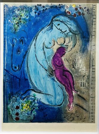 Litografia Chagall - Quai des fleurs. 