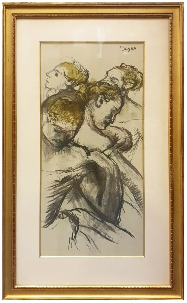 Collografia Degas - QUATRE BALLERINES (1898)