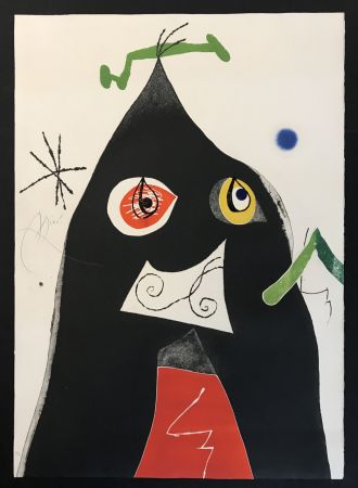 Acquaforte E Acquatinta Miró - Quatre Colors Aparien El Mon I (Four Colors will Beat the World I)