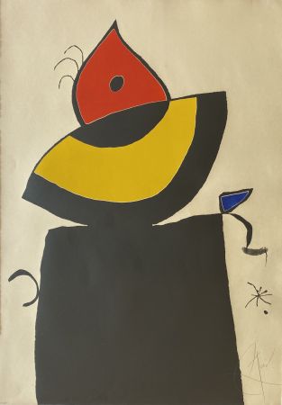 Acquaforte E Acquatinta Miró - Quatre Colors Aparien El Mon V (Four Colors will Beat the World V)