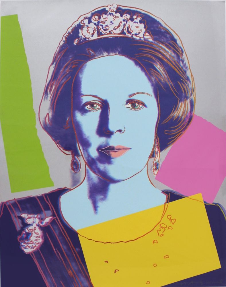 Serigrafia Warhol - Queen Beatrix of the Netherlands: Royal Edition 340