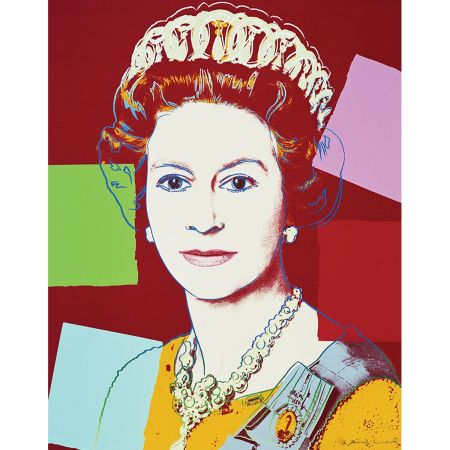 Serigrafia Warhol - Queen Elizabeth II of the United Kingdom 334 by Andy Warhol
