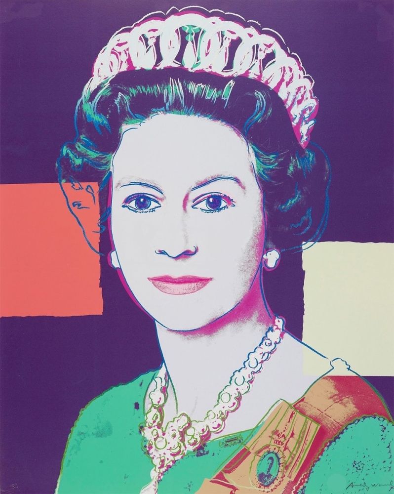 Serigrafia Warhol - Queen Elizabeth II of the United Kingdom 335 by Andy Warhol