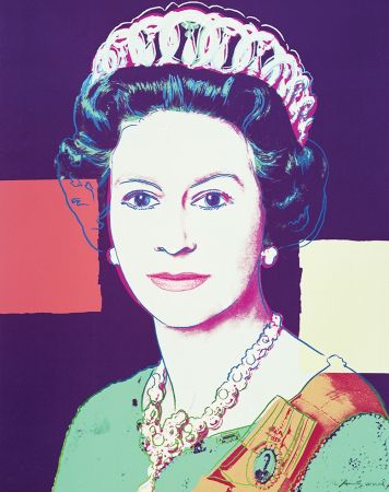 Serigrafia Warhol - Queen Elizabeth II of the United Kingdom 335 by Andy Warhol