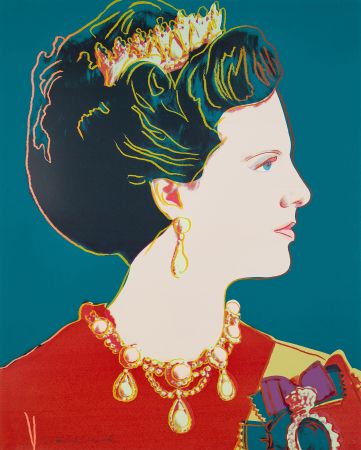 Serigrafia Warhol - Queen Margrethe II of Denmark (FS II.343)