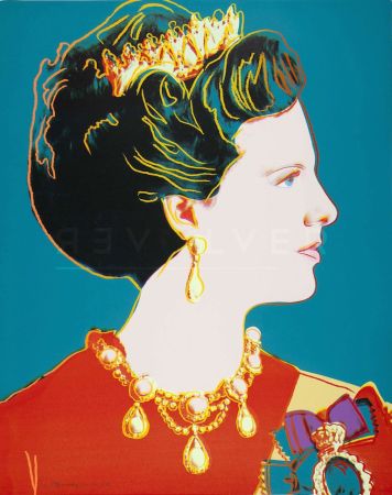 Serigrafia Warhol - Queen Margrethe II of Denmark (FS II.343)