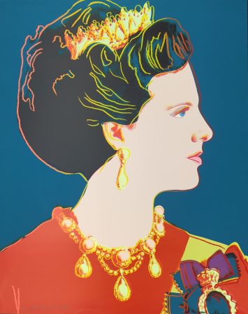 Serigrafia Warhol - Queen Margrethe II of Denmark (FS II.343)