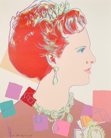 Serigrafia Warhol - Queen Margrethe II of Denmark (FS II344)