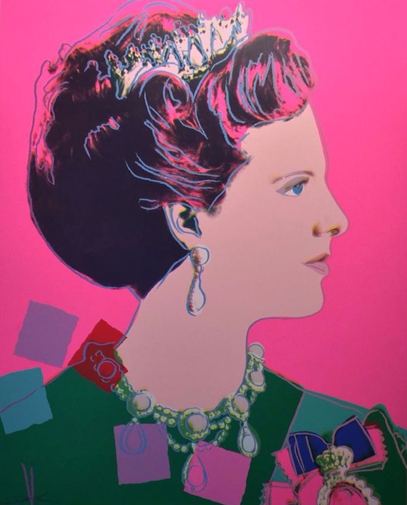 Serigrafia Warhol - Queen Margrethe II of Denmark (FS II.345)