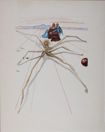Litografia Dali - Quittant la corniche de la colère